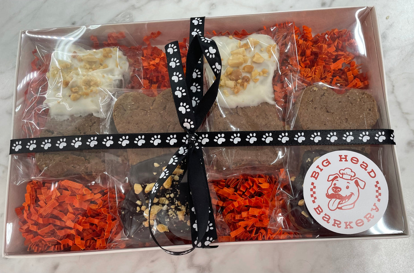 Hand-Dipped Peanut Butter Bone Gift Box