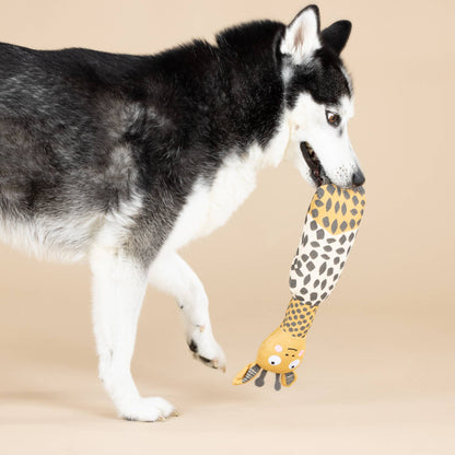 Petshop by Fringe Studio - CANVAS SQUEAKER DOG TOY HIGH THERE!