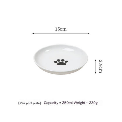 Paw Print Elevated Bowl