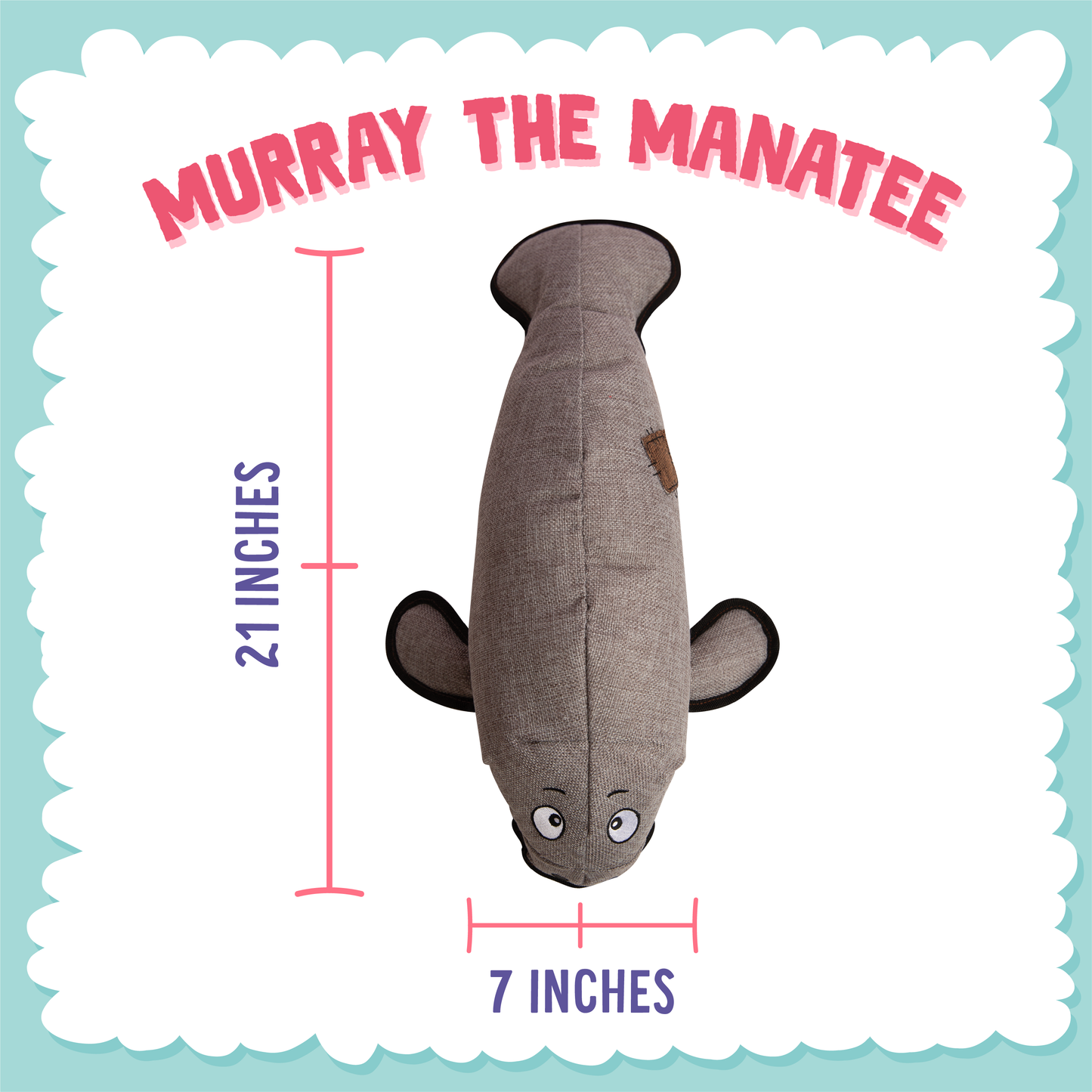 Manatee Dog Toy (2-in-1)