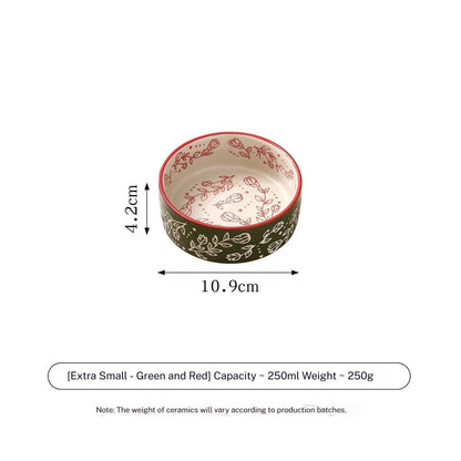 Boho Ceramic Elevated Bowl