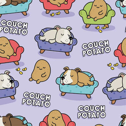 Couch Potato Dog Pajamas – Purple