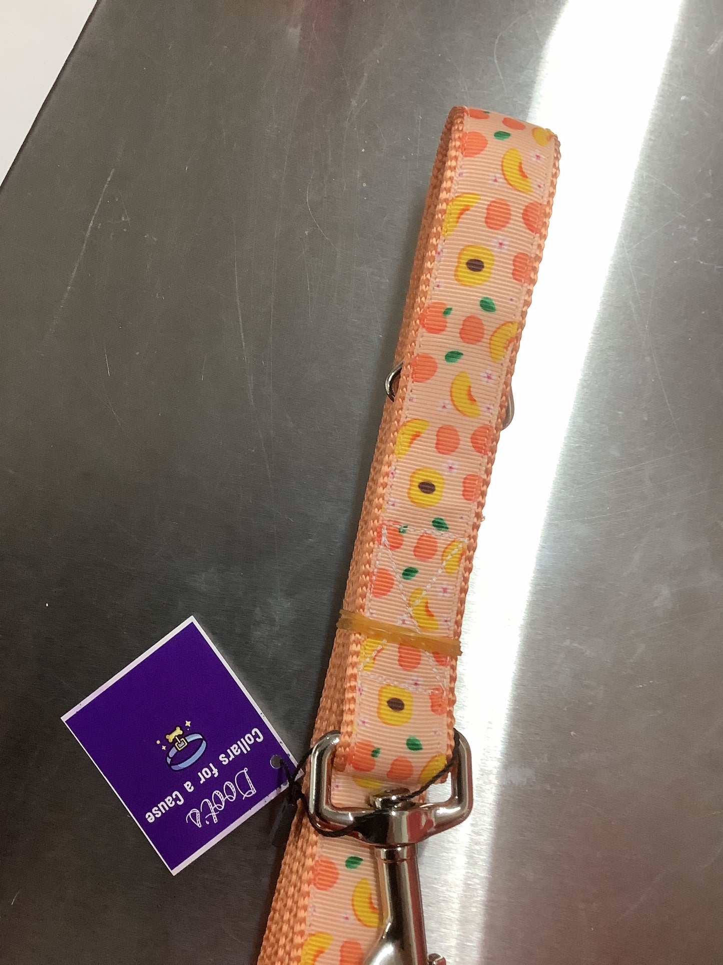Ripe Peaches 6 ft Nylon Dog Leash