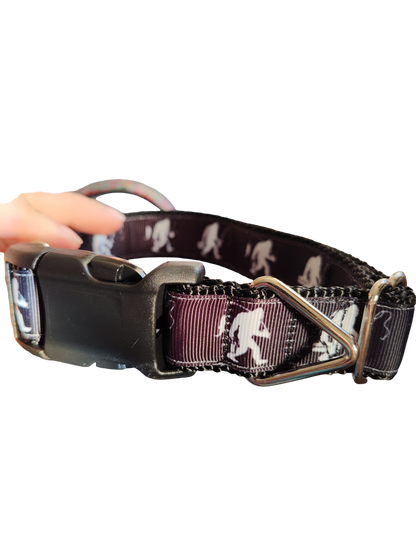 Doot's Pet - Collars For A Cause - Fishing Sasquatch Nylon Dog Collar MD, LG, XL, Leash