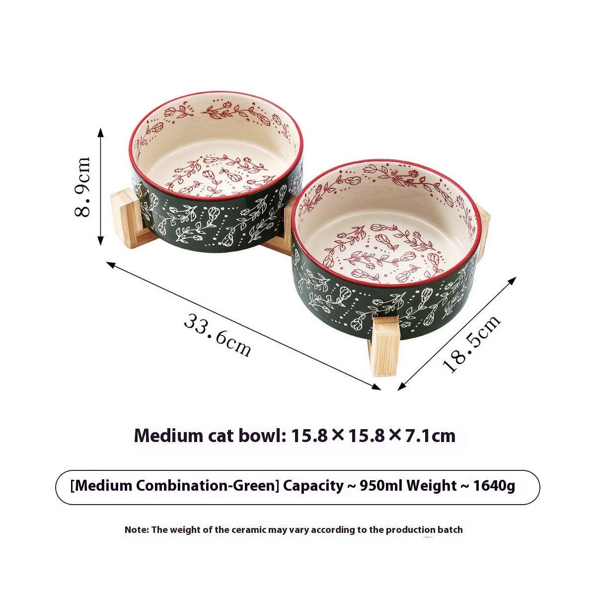 Boho Ceramic Elevated Bowl