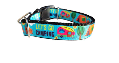 Let’s Go Camping Nylon Dog Collar