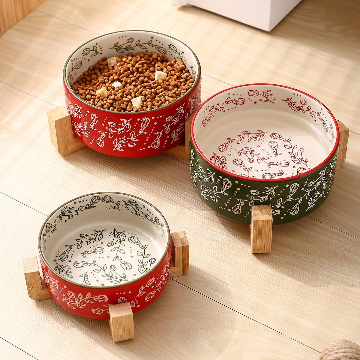 Boho Ceramic Elevated Bowl