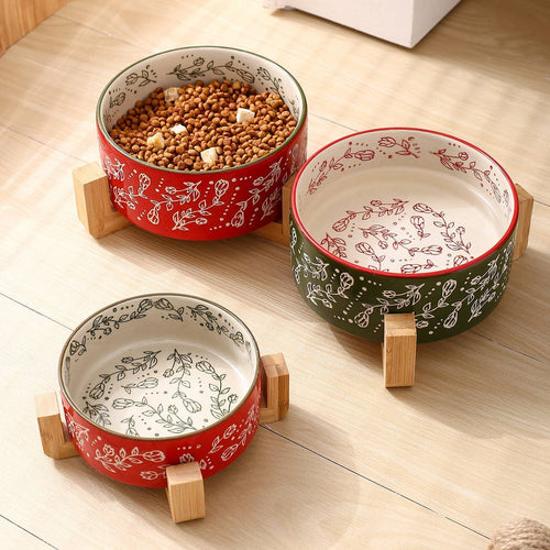 Boho Ceramic Elevated Bowl
