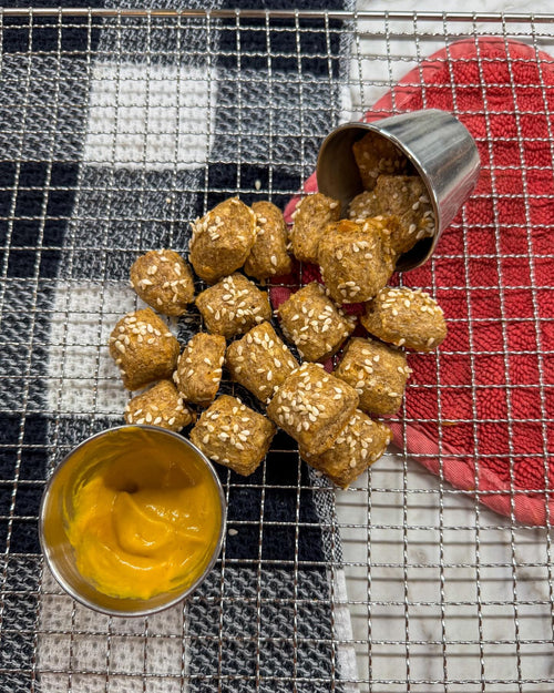Cheddar Cheese Dog Treats – Parmesan Pretzel Bite Snacks healthy handmade dog biscuits made for dog lovers by a dog lover