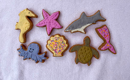 Peanut Butter Dog Treats – Under the Sea Ocean Cookies