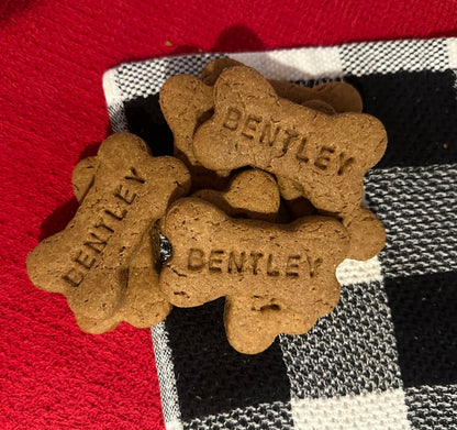 Personalized Peanut Butter Dog Treats with Name