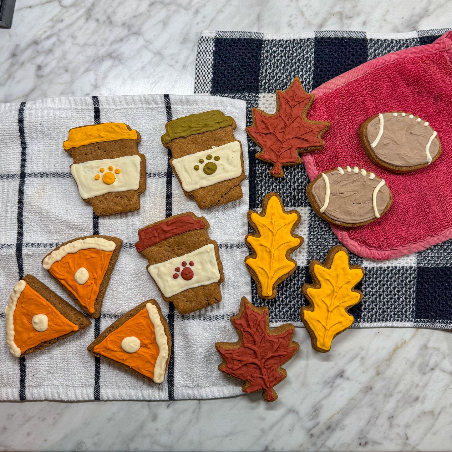 Thanksgiving Treat Box | Large Peanut Butter Dog Cookies