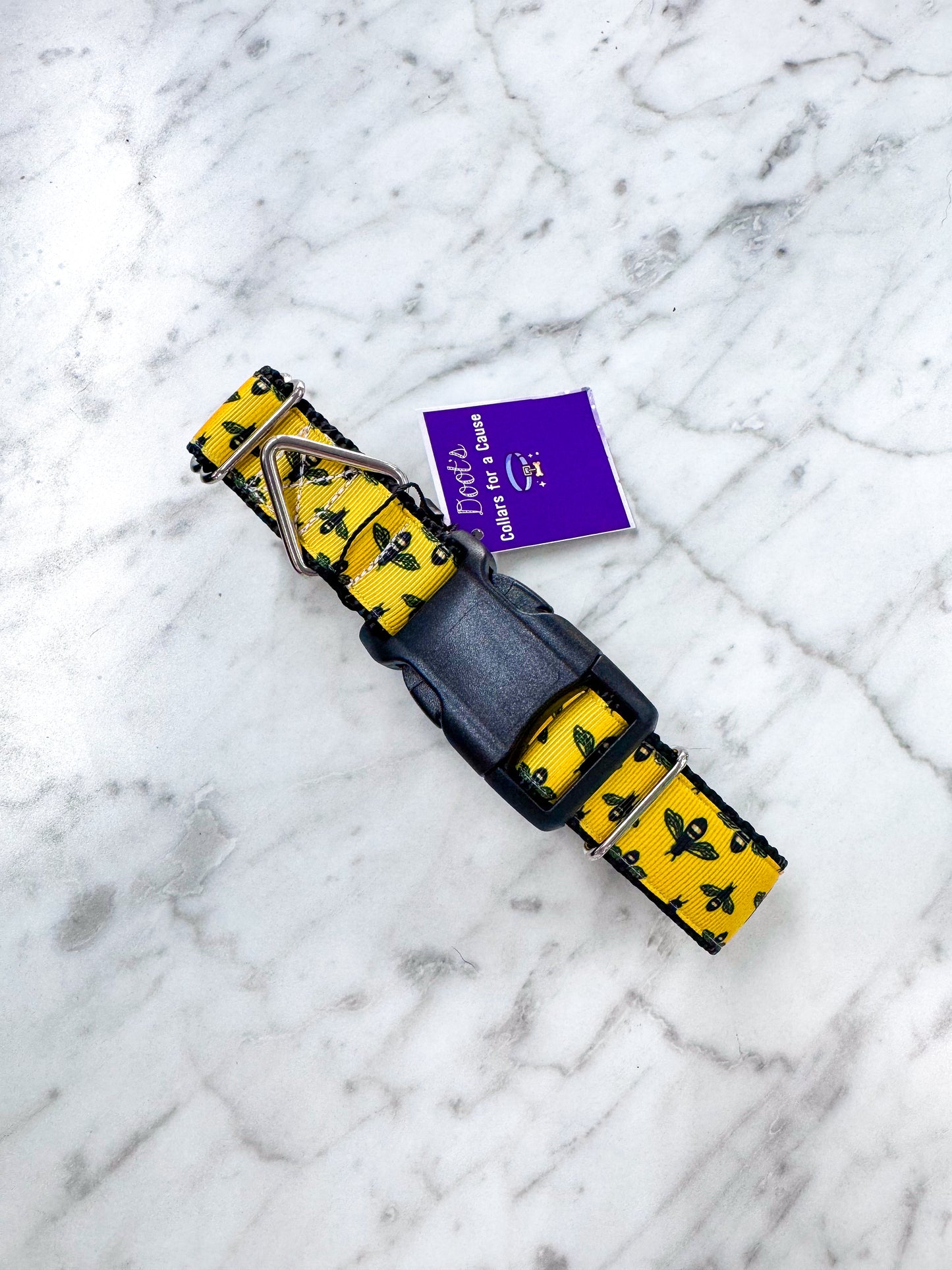 Bee Happy Dog Collar
