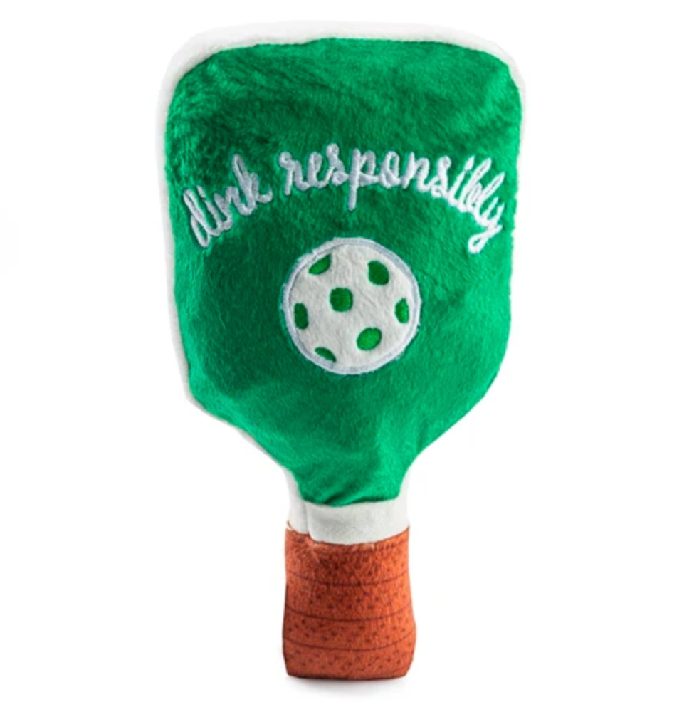 Green Stripe Pickleball Dog Toy