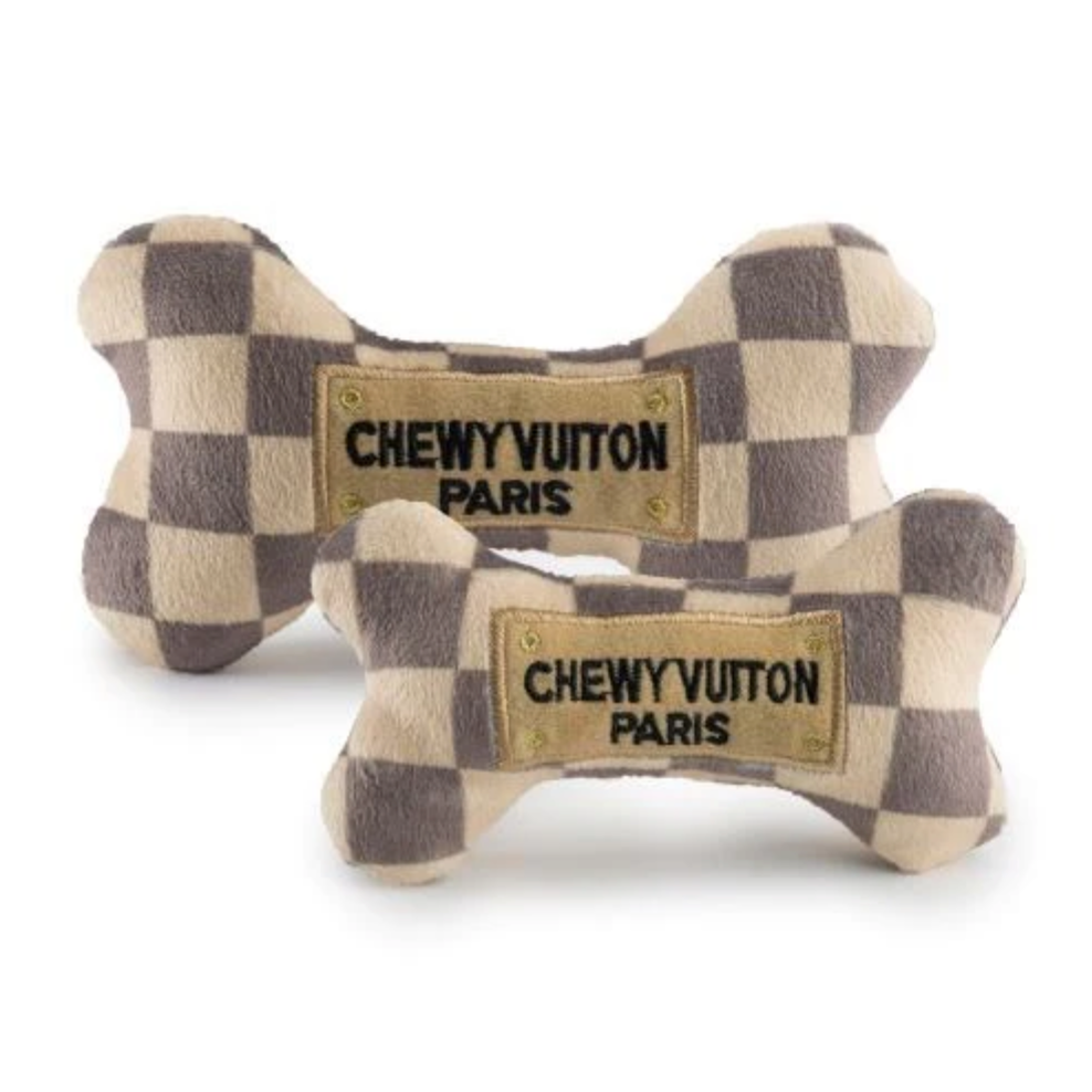 Chewy Vuiton Bone Dog Toy