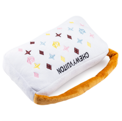 Chewy Vuiton Handbag Dog Toy