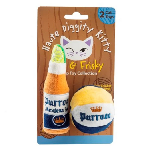 Purrona Catnip Toy Set (Bottle & Ball)