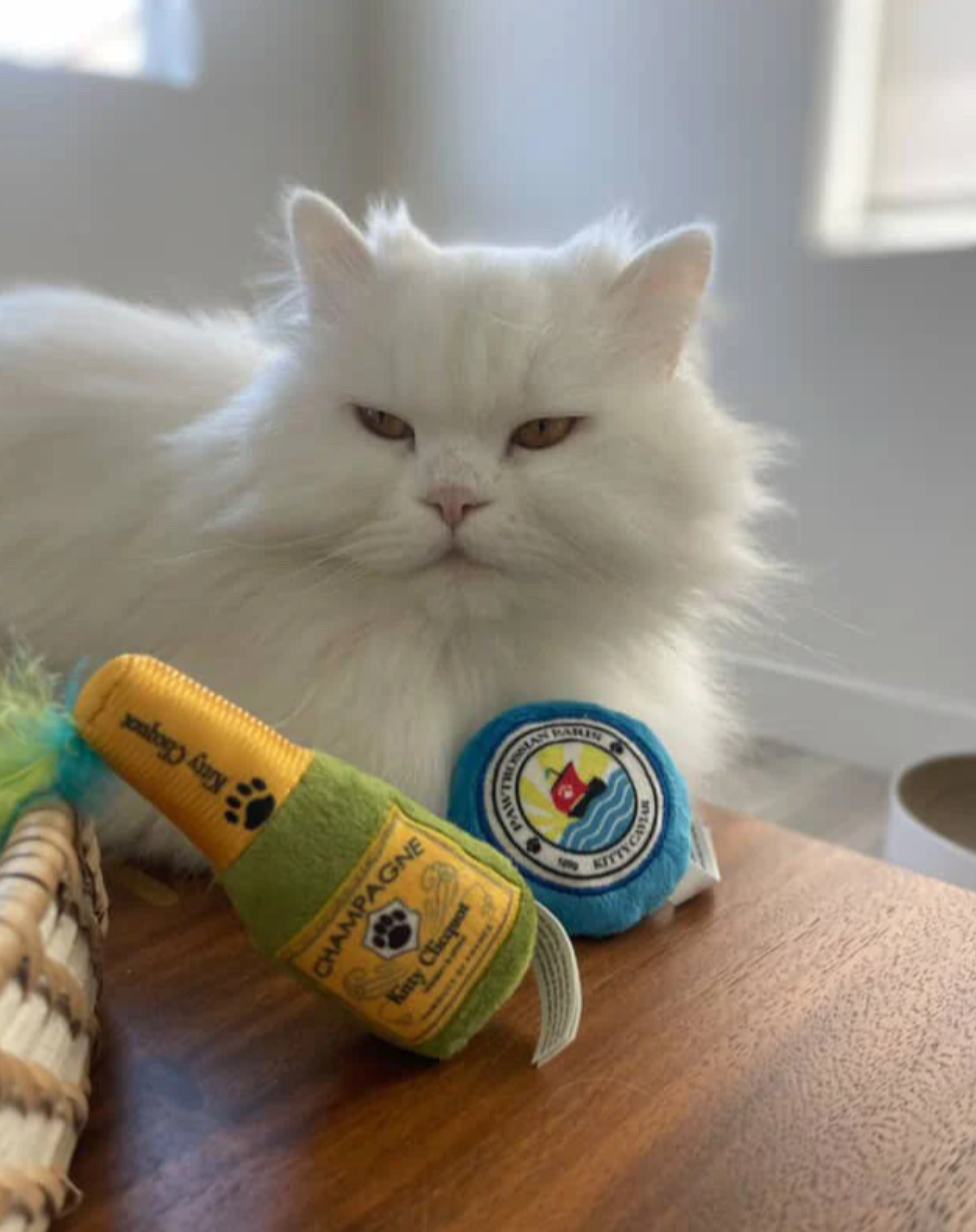 Kitty Clicquot Catnip Toy Set (Bottle & Caviar)