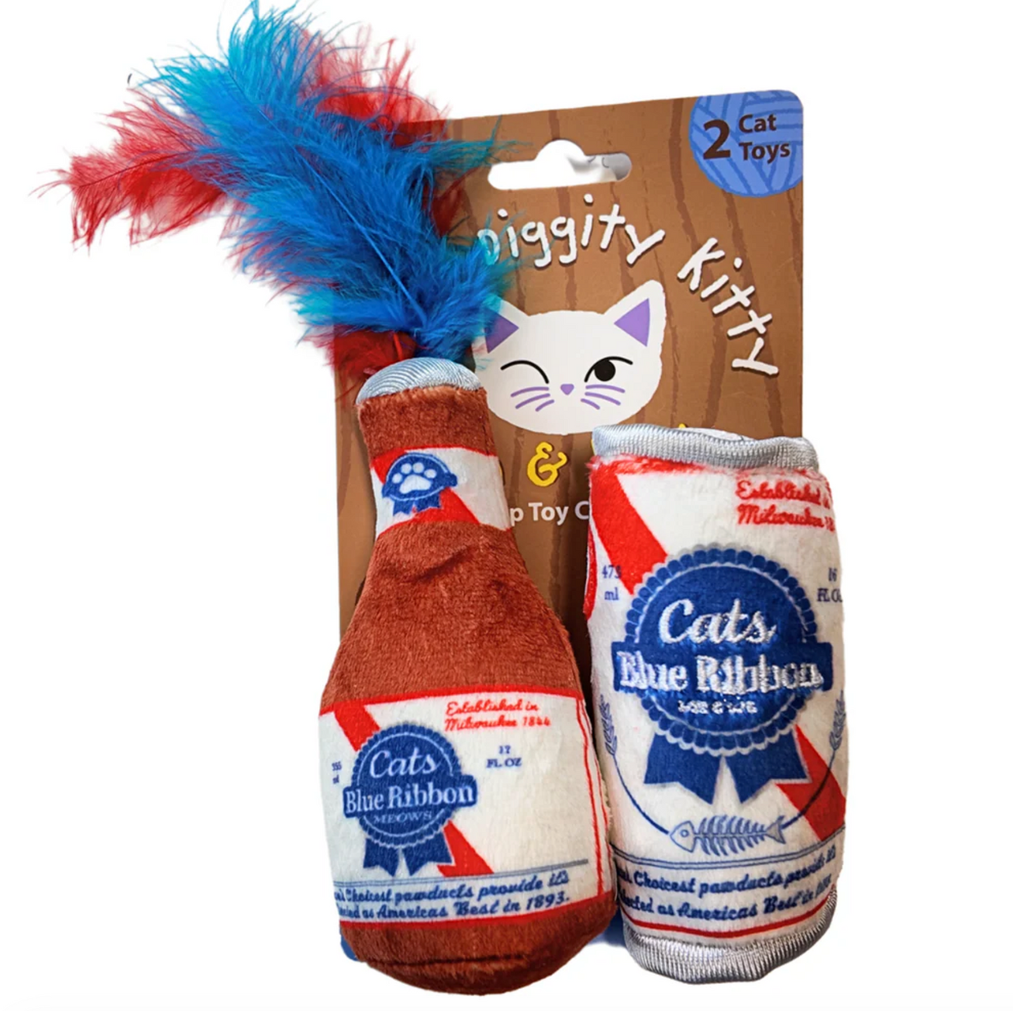 Blue Ribbon Catnip Toy Set (Bottle & Can)
