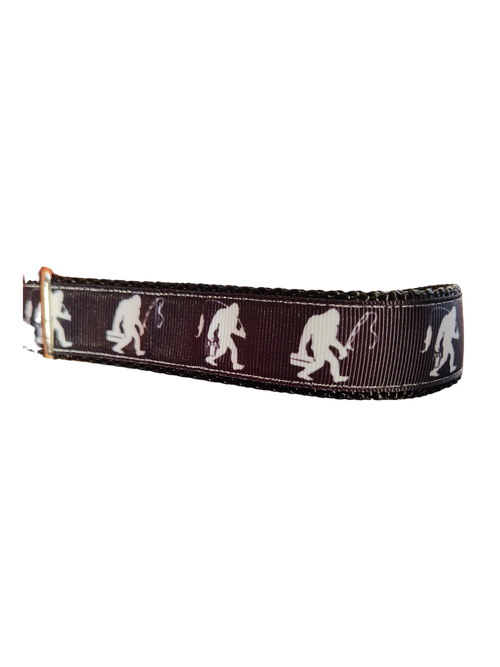 Doot's Pet - Collars For A Cause - Fishing Sasquatch Nylon Dog Collar MD, LG, XL, Leash