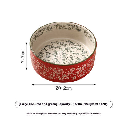 Boho Ceramic Elevated Bowl