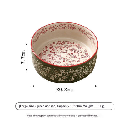 Boho Ceramic Elevated Bowl