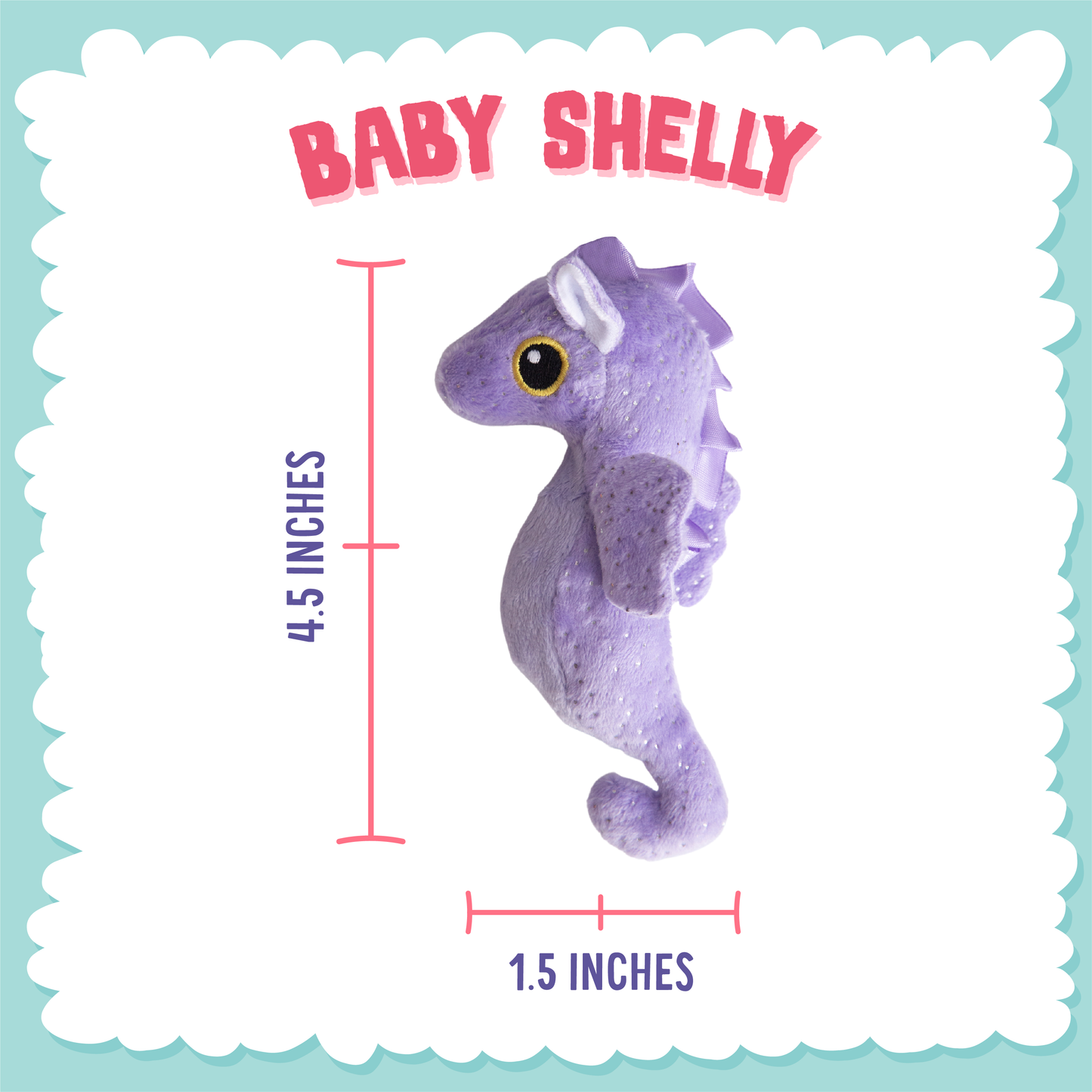 SnugArooz Baby Shelly Plush Dog Toy 4.5"