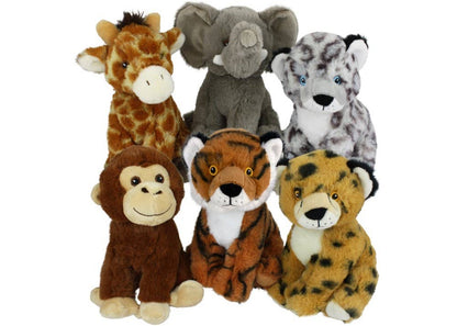 Multipet Eco Safari Animal Plush Dog Toy Assrt. 8"