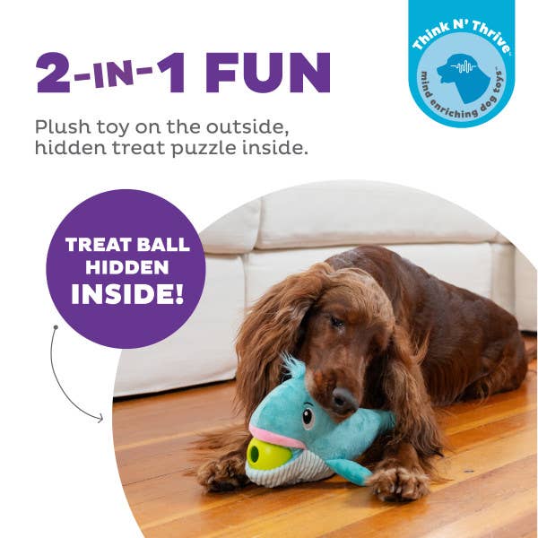 Pet Palette Distribution - Nina Ottosson Big Mouthz Whale Interactive Dog Puzzle Toy