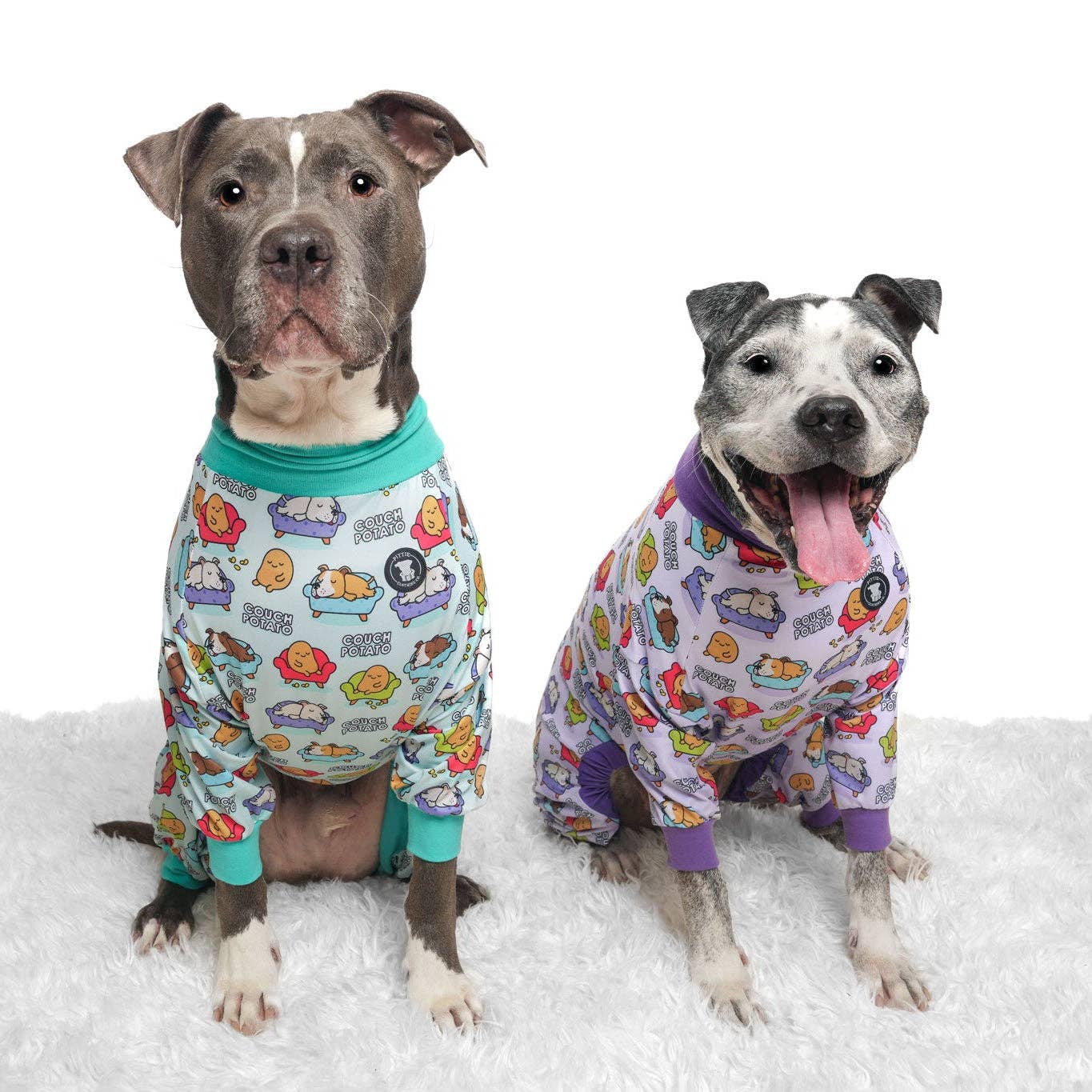 Couch Potato Dog Pajamas – Purple