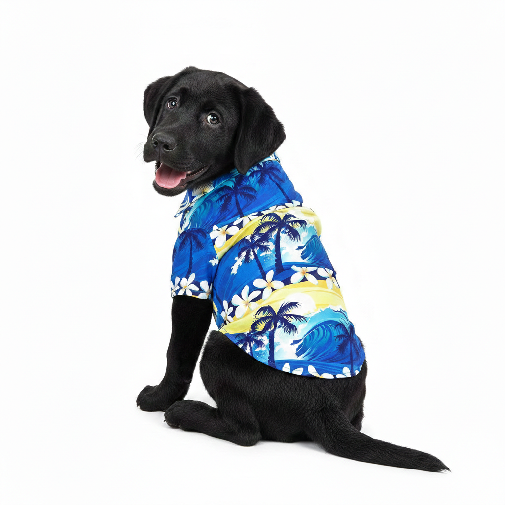 Doggie Design - Hawaiian Camp Shirt - Catching Waves