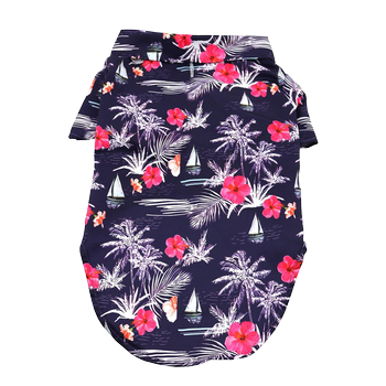 Doggie Design - Hawaiian Camp Shirt - Moonlight Sails