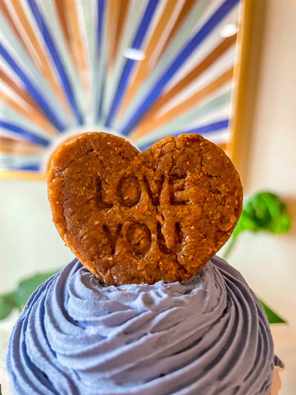 Peanut Butter Valentines Cupcakes for Dogs 4-Pack